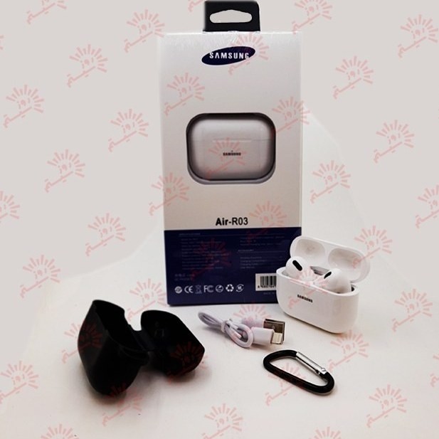 ایرپاد هندزفری بلوتوثی JBL و سامسونگ Air R03 باکیفیت *دوگوش*همراه باکیس و کابل*باتری بزرگ با گارد