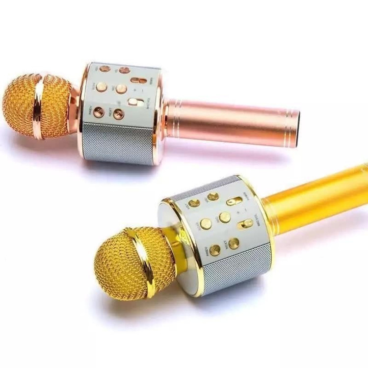اسپیکر میکروفن بلوتوث دار اصلی GOODFREY WS-858 شارژی در 8 رنگ جذاب میکروفون بلندگو
