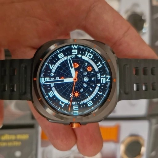 ساعت هوشمند گرد GT88 ULTRA MAX دو بند سوپر امولد بالاترین کیفیت بازار فروش تک به قیمت عمده
