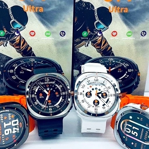 ساعت هوشمند گرد GT88 ULTRA MAX دو بند سوپر امولد بالاترین کیفیت بازار فروش تک به قیمت عمده