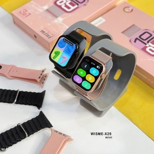 ساعت هوشمند WISME X29 mini اورجینال تمام صحفه 3 بند فلری حصیری