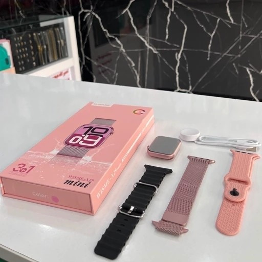 ساعت هوشمند WISME X29 mini اورجینال تمام صحفه 3 بند فلری حصیری