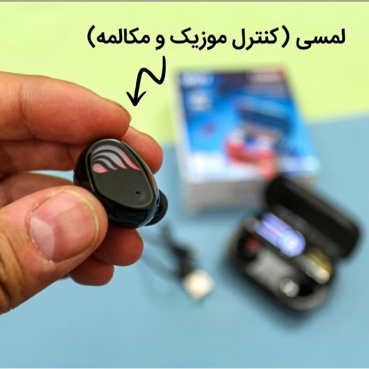 ایرپادM27 پاوربانک دار کیفیت درجه یک بلوتوث نسخه 5/3 صحفه نمایش دار 2026 ارسال فوری