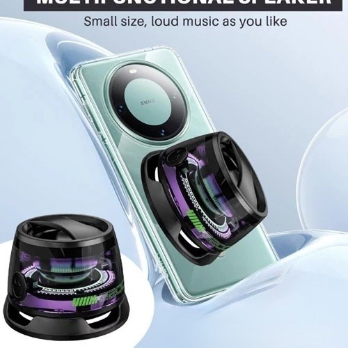 مینی اسپیکر G200 بلوتوثی 5 واتی مگنتی کیفیت عالی Magnetic Cell Phone Stand Bluetooth Speaker