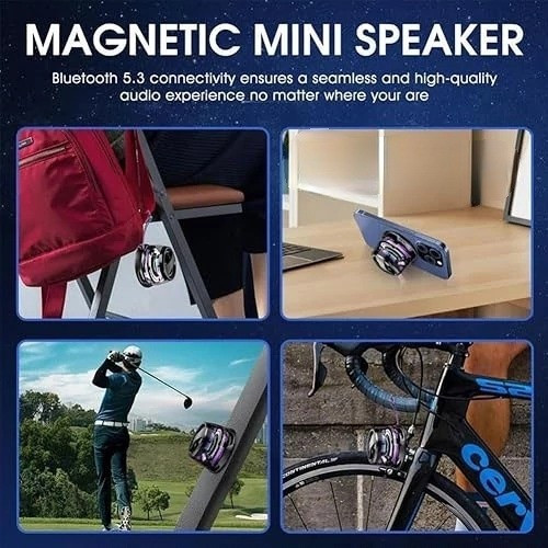 مینی اسپیکر G200 بلوتوثی 5 واتی مگنتی کیفیت عالی Magnetic Cell Phone Stand Bluetooth Speaker