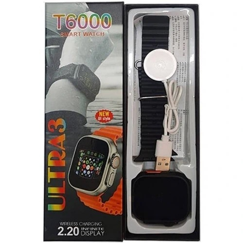 ساعت هوشمند T6000 ULTRA3 ورژن 2026 تمام صحفه بالاترین کیفیت بازار بشرط اصالت
