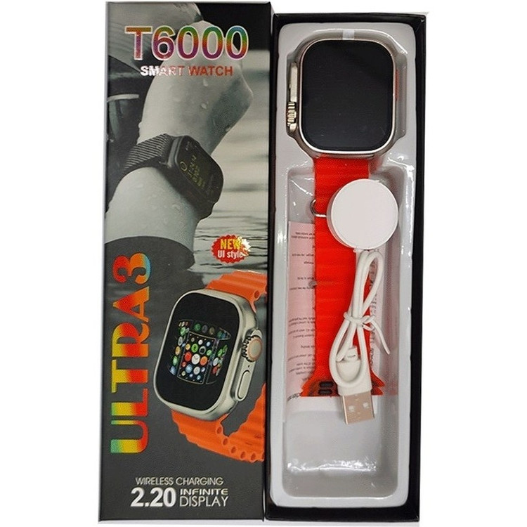ساعت هوشمند T6000 ULTRA3 ورژن 2026 تمام صحفه بالاترین کیفیت بازار بشرط اصالت
