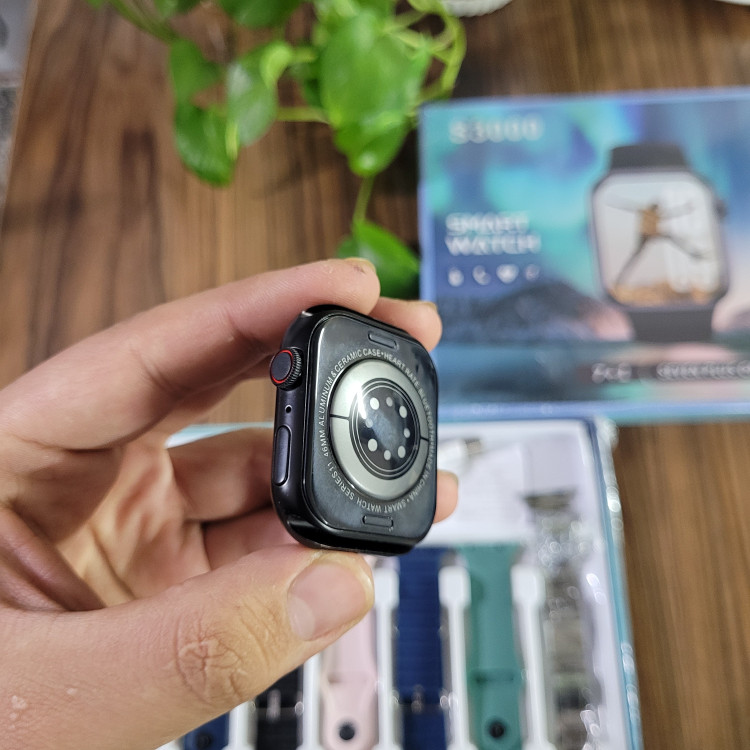 ساعت هوشمند S3000 هفت بند همراه با بند فلزی ورژن 2026 تمام صحفه اورجینال درجه یک