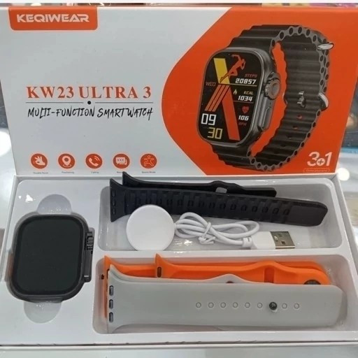 ساعت هوشمند KW23ULTRA 3 سه بند ورژن 2026 بالاترین کیفیت بازار تمامی امکانات خرید به قیمت عالی