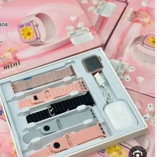 ساعت هوشمند WISME X33 MINI (5بند با ایرپاد) و بند فلزی سوپر امولد بالاترین کیفیت بازار