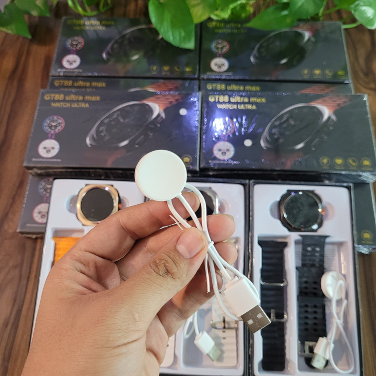 ساعت هوشمند GT88 ULTRA MAX گرد دو بند سوپر امولد بالاترین کیفیت بازار فروش تک به قیمت عمده درجه یک