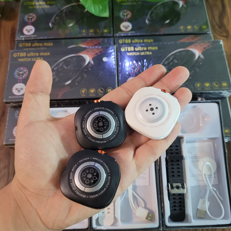 ساعت هوشمند GT88 ULTRA MAX گرد دو بند سوپر امولد بالاترین کیفیت بازار فروش تک به قیمت عمده درجه یک