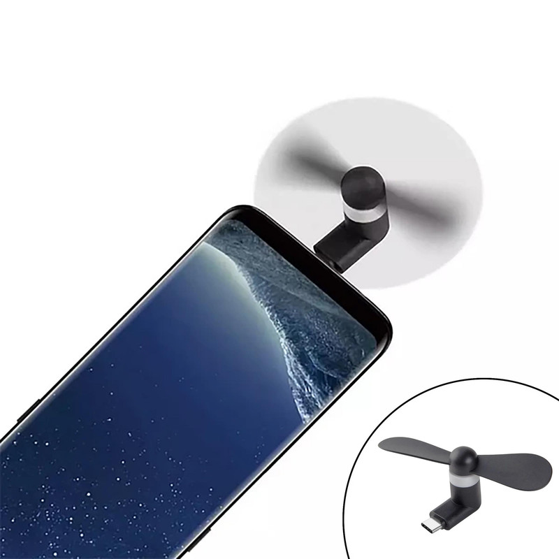 پنکه همراه مدل OTG Mini USB-TYPE C