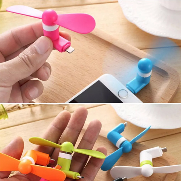پنکه همراه مدل OTG Mini USB-TYPE C
