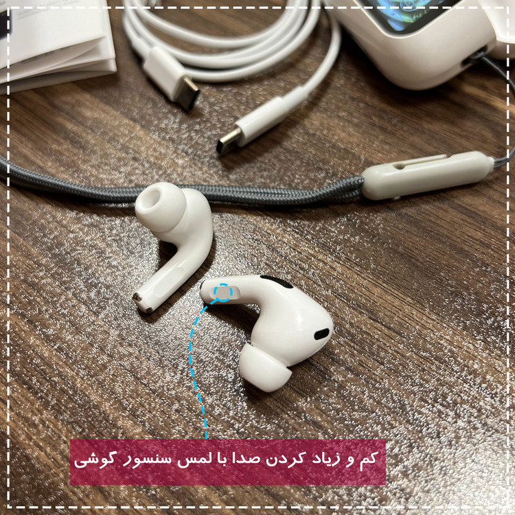 هندزفری بلوتوثی مدل AirPods Touch Noice Cancelling