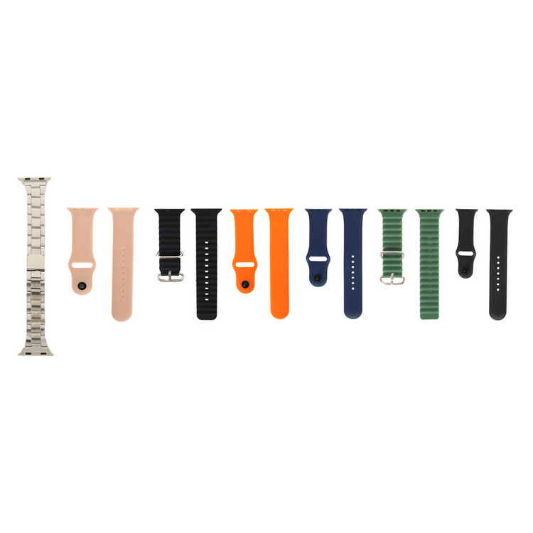 ساعت هوشمند 49 میلی متری مدل KEQIWEAR KW52 Ultra3 با بند فلزی ایرپاد هدست هندزفری پاوربانک هولدر شارژر ساعت هوشمند