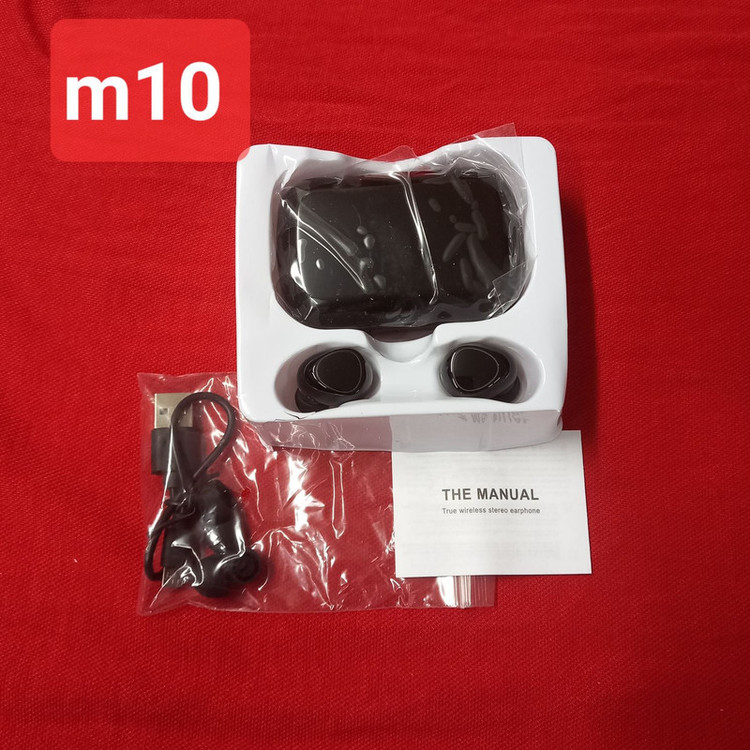 هدست بلوتوثی مدل M10 BT wireless V5 ایرپاد هدست هندزفری پاوربانک هولدر شارژر ساعت هوشمند