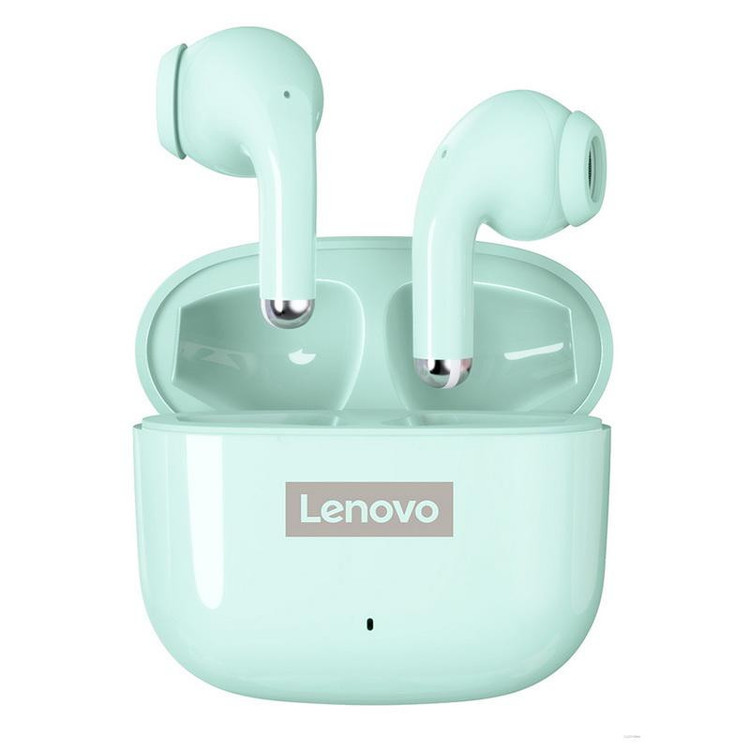 هدفون بلوتوثی لنوو مدل SGN EARPHONE PRO BUDS LP40 ایرپاد هدست هندزفری پاوربانک هولدر شارژر ساعت هوشمند