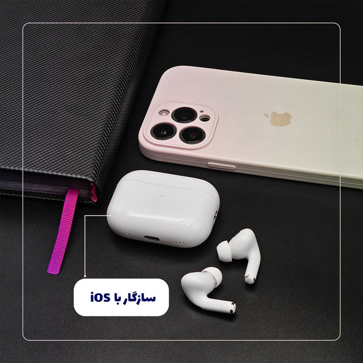 هدفون بلوتوثی مدل airpods pro new ایرپاد هدفون هدست پاوربانک اسپیکر