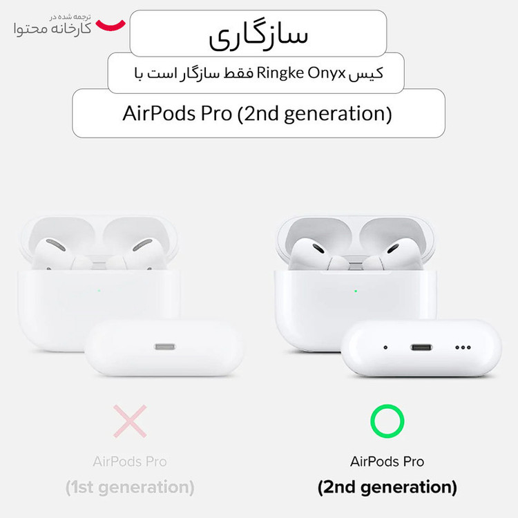 هدست بلوتوثی مدل AirPods Pro 2nd Generation Type-C ایرپاد هدفون هدست پاوربانک شارژر