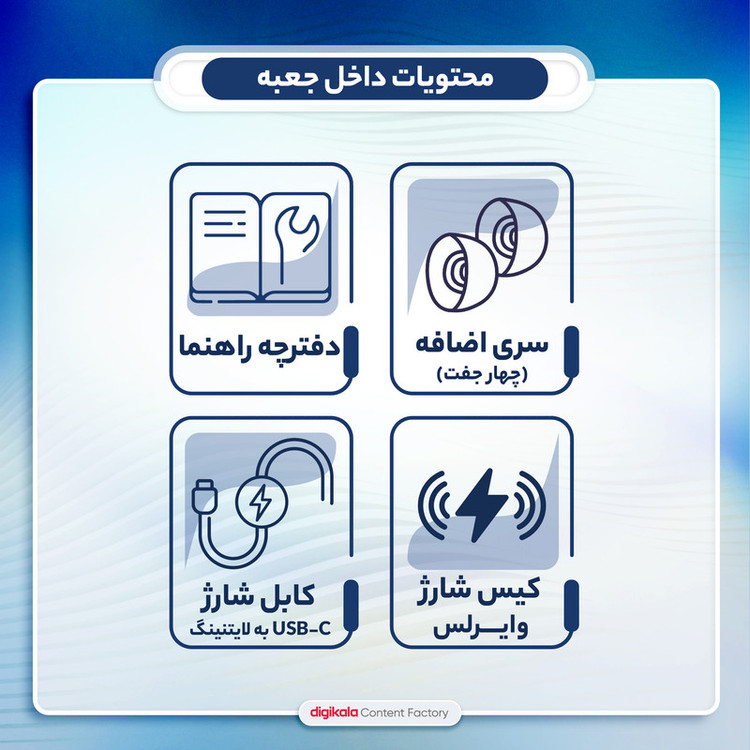 هدفون بلوتوثی مدل airpOD pro2 2023 هدفون هدست پاوربانک اسپیکر