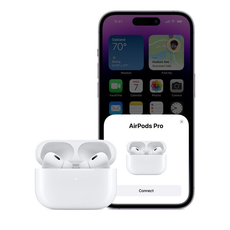 ایرپادپرو۲ لمسی ورژن۵/۳ درجه یک هندزفری بلوتوثی مدل Airpods Pro 2 سفید و مشکی