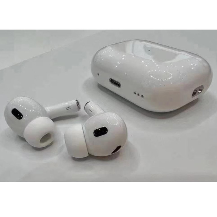 ایرپادپرو۲ لمسی ورژن۵/۳ درجه یک هندزفری بلوتوثی مدل Airpods Pro 2 سفید و مشکی