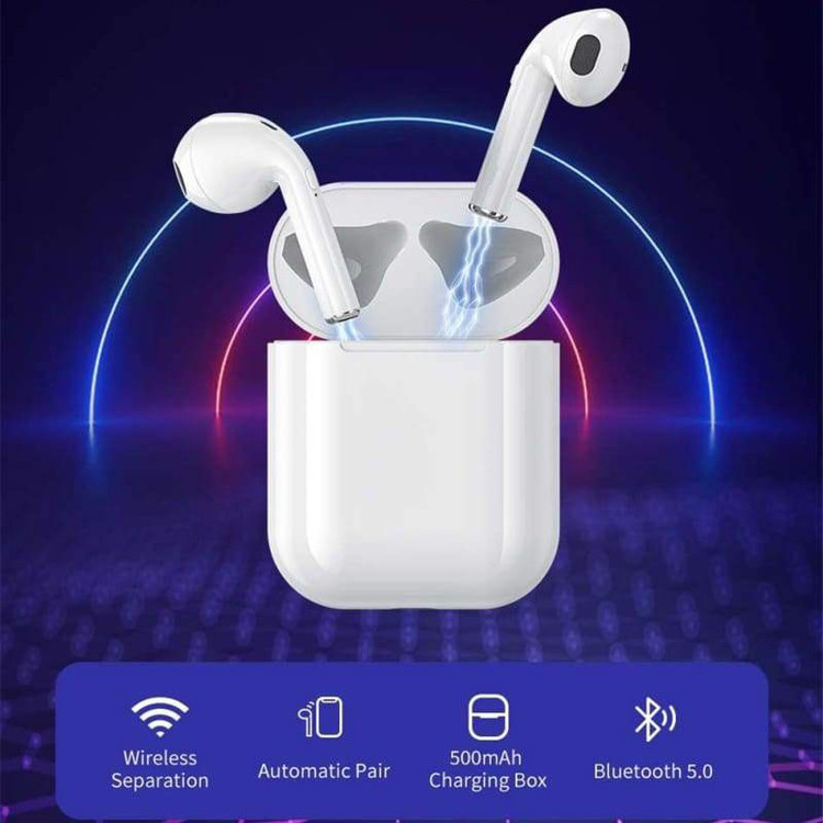 ایرپادi12 هدست بلوتوثی تی دبلیو اس مدل I12 - RB