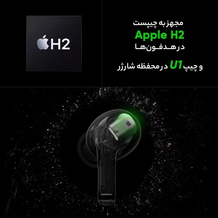 ایرپاد پرو۲ هدفون بلوتوثی مدل AirPods Pro 2nd تایپیسی لمسی