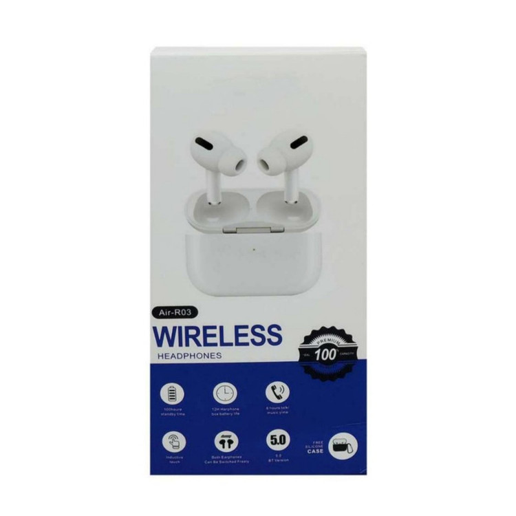 ایرپاد سامسونگ هدفون بلوتوثی مدل airpods pro ro3 sam همراه با کاور