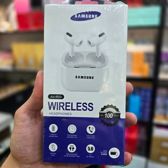 ایرپاد سامسونگ هدفون بلوتوثی مدل airpods pro ro3 sam همراه با کاور